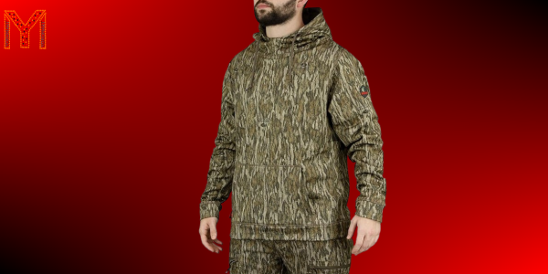 Mossy Oak Mens Standard Camo Hunting Hoodie Performance Fleece